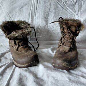 Dansko/vibram Faux Fur Ankle Hiking Boots